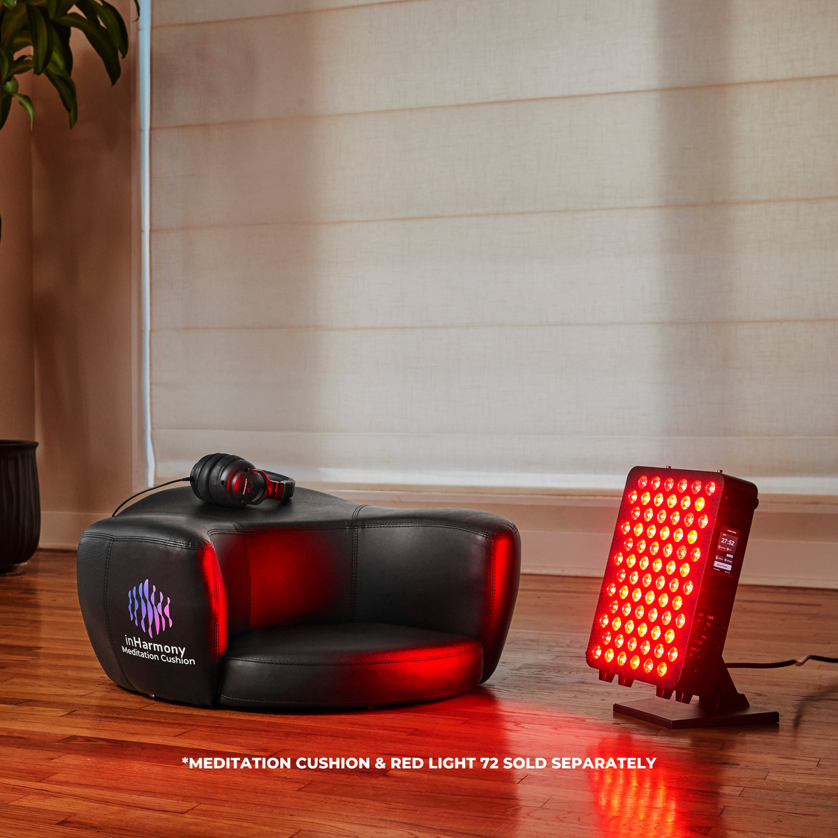 Red Light 72 with the inHarmony meditation cushion