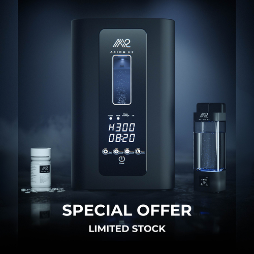 Axiom H2 HW300 bundle with hydrogen water bottle