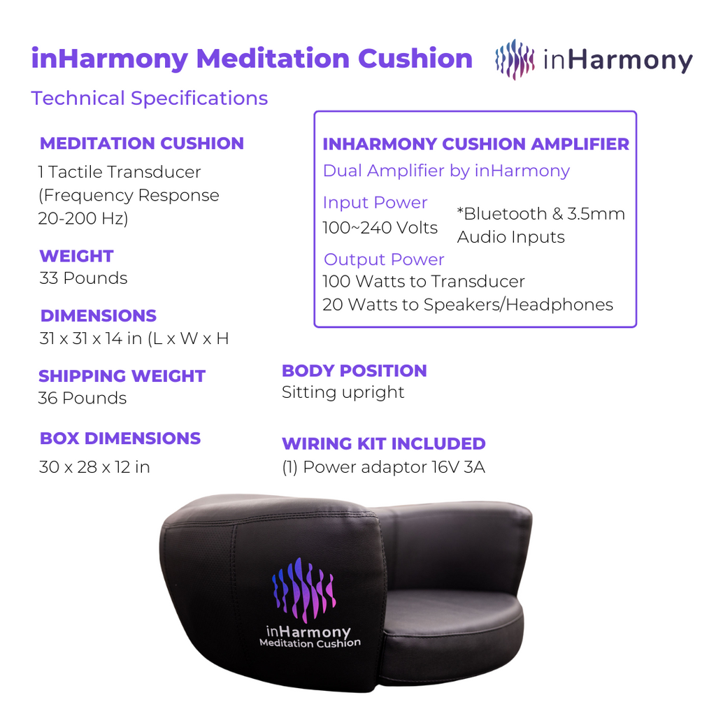 Meditation cushion technical specifications